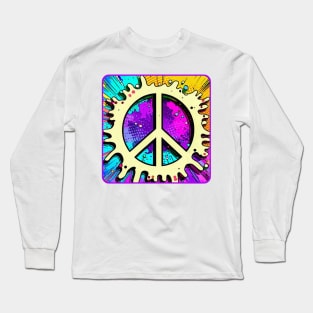 Peace Color Splash Long Sleeve T-Shirt